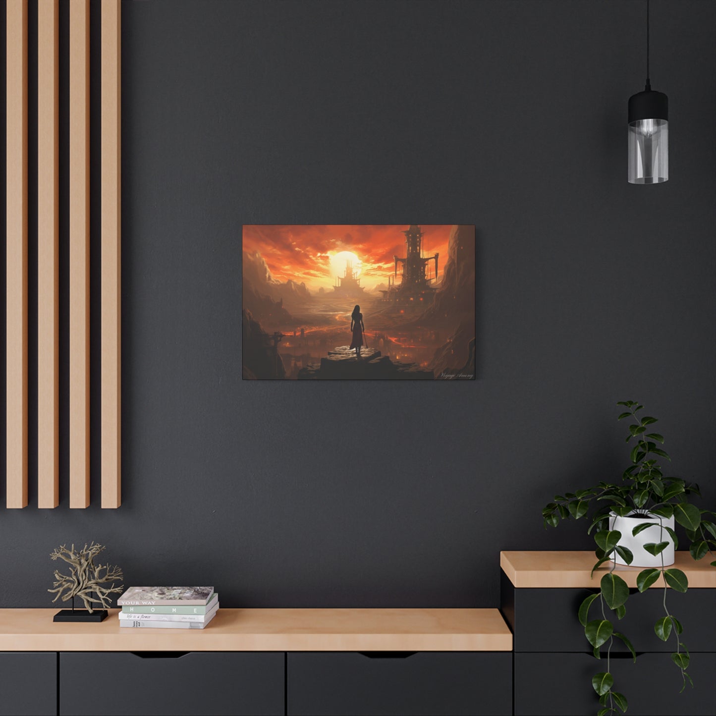 Steel Serenity: A Journey Through the Forge of Destiny Canvas