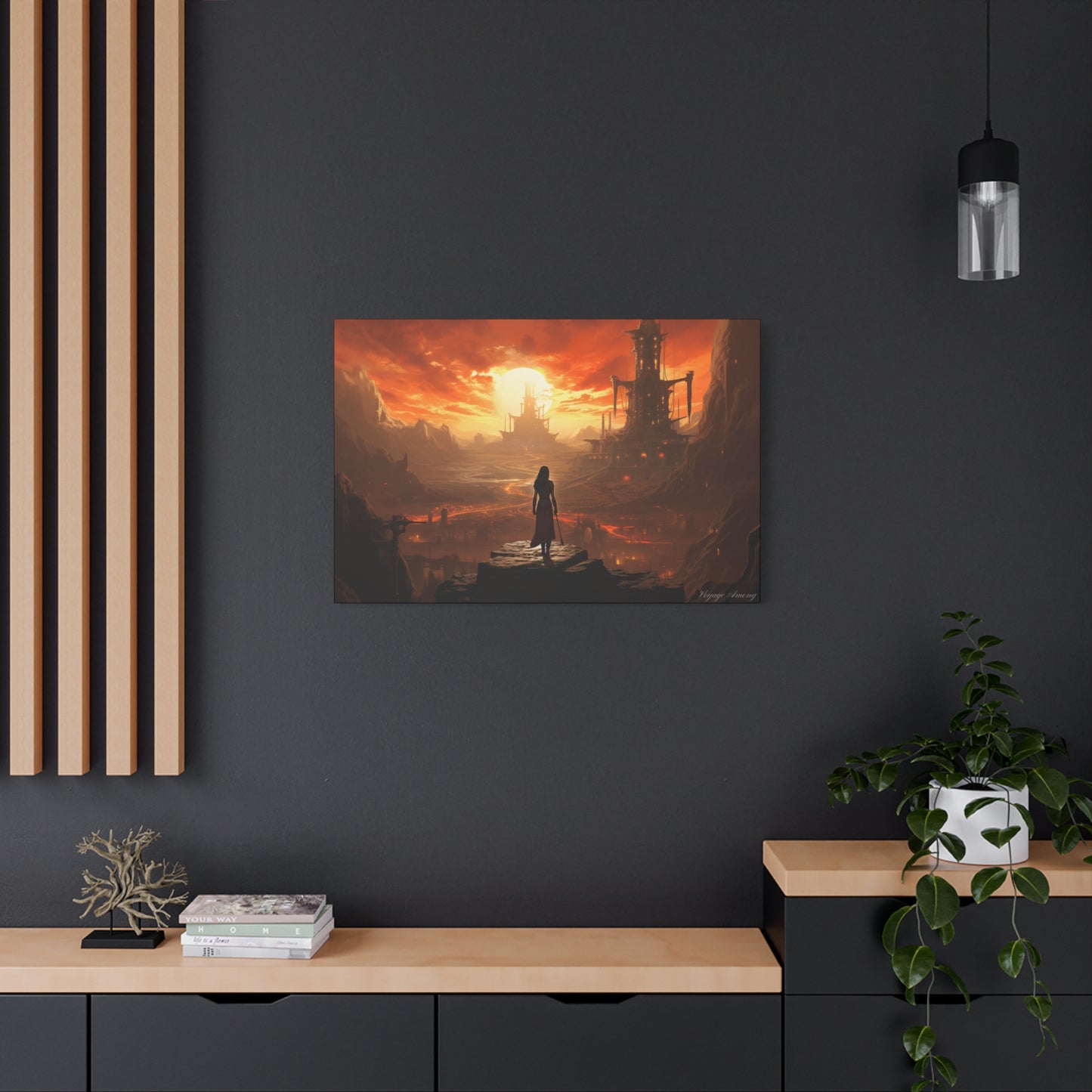 Steel Serenity: A Journey Through the Forge of Destiny Canvas