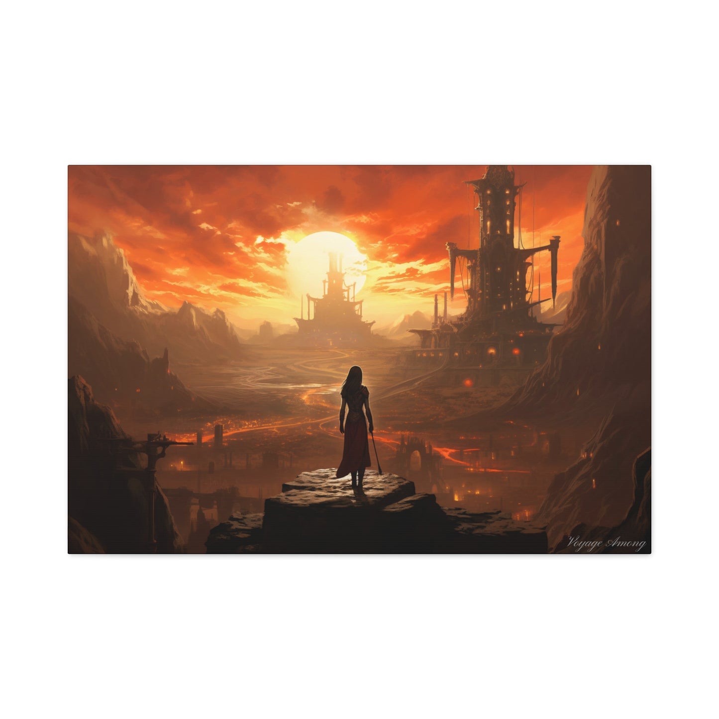 Steel Serenity: A Journey Through the Forge of Destiny Canvas
