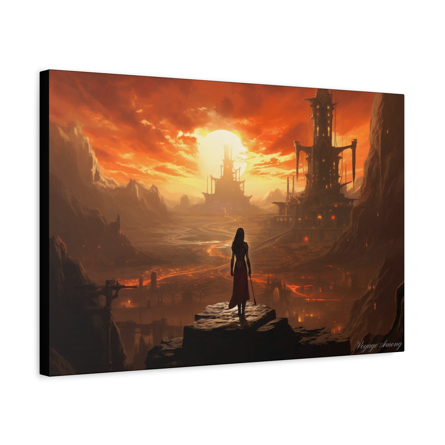 Steel Serenity: A Journey Through the Forge of Destiny Canvas