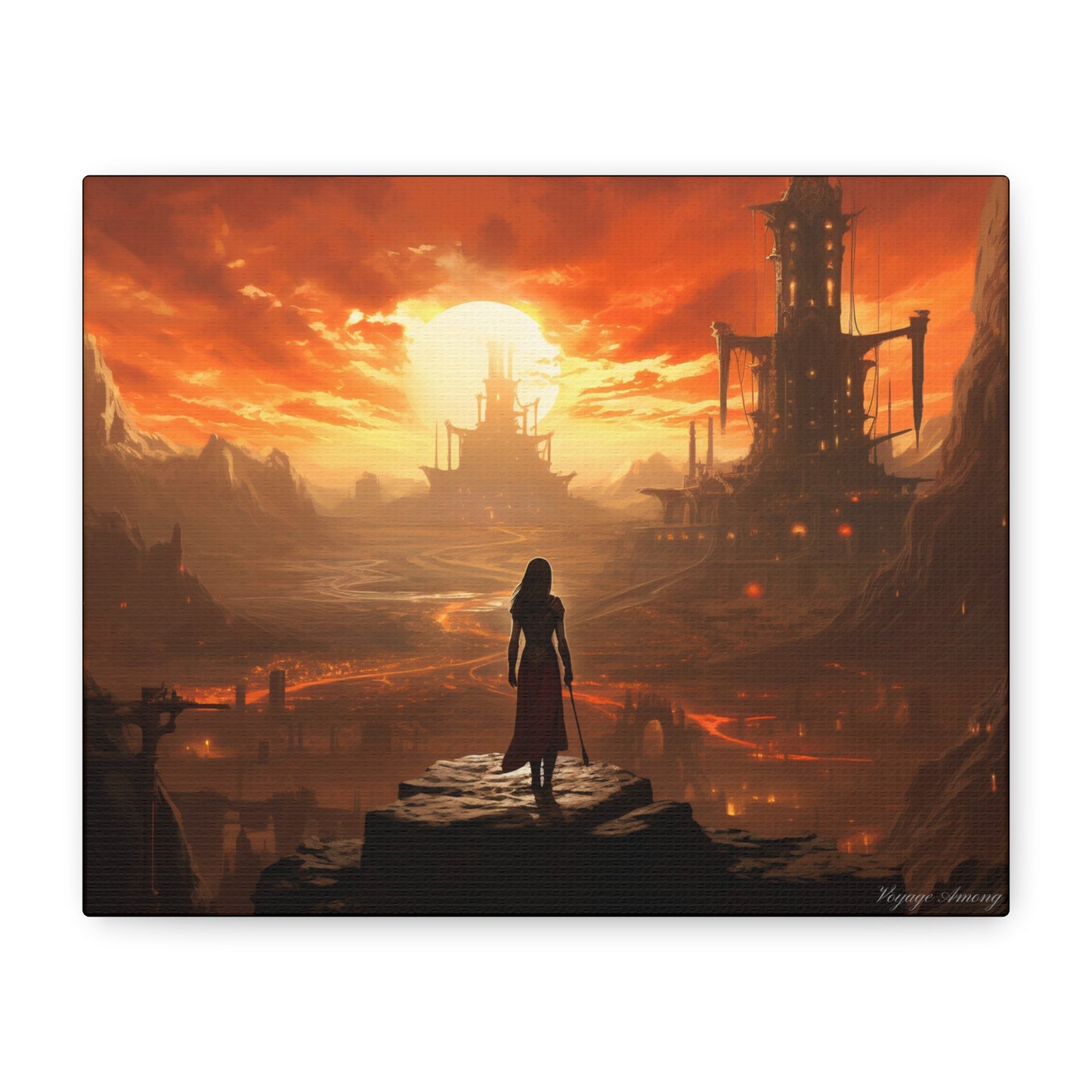 Steel Serenity: A Journey Through the Forge of Destiny Canvas