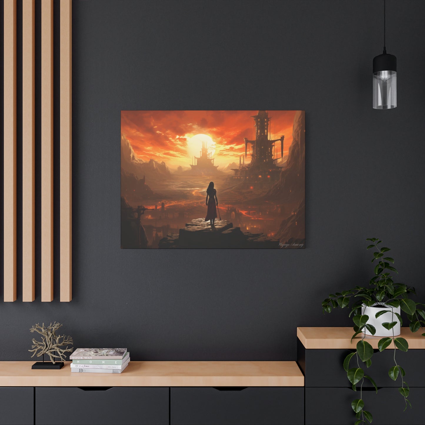 Steel Serenity: A Journey Through the Forge of Destiny Canvas