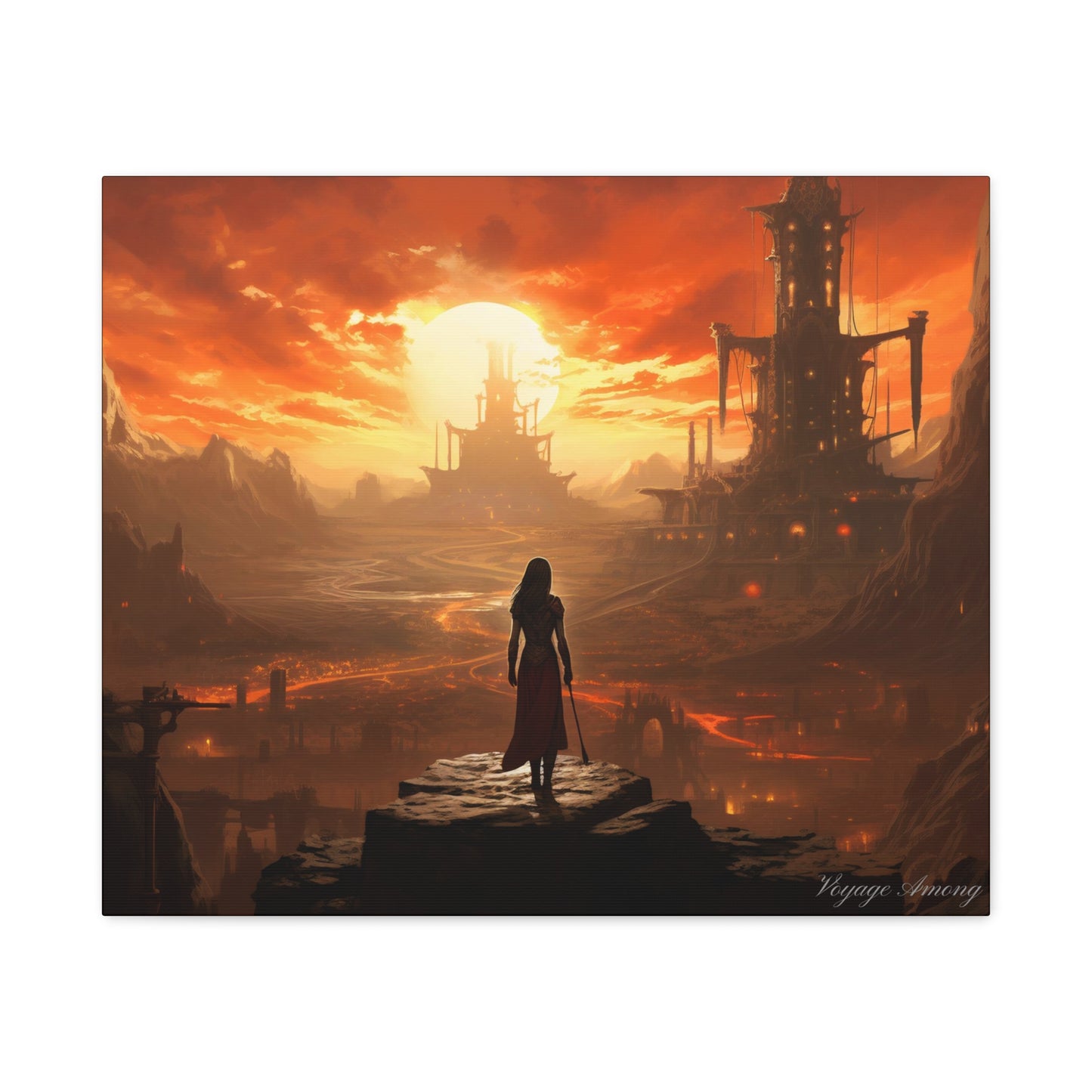 Steel Serenity: A Journey Through the Forge of Destiny Canvas