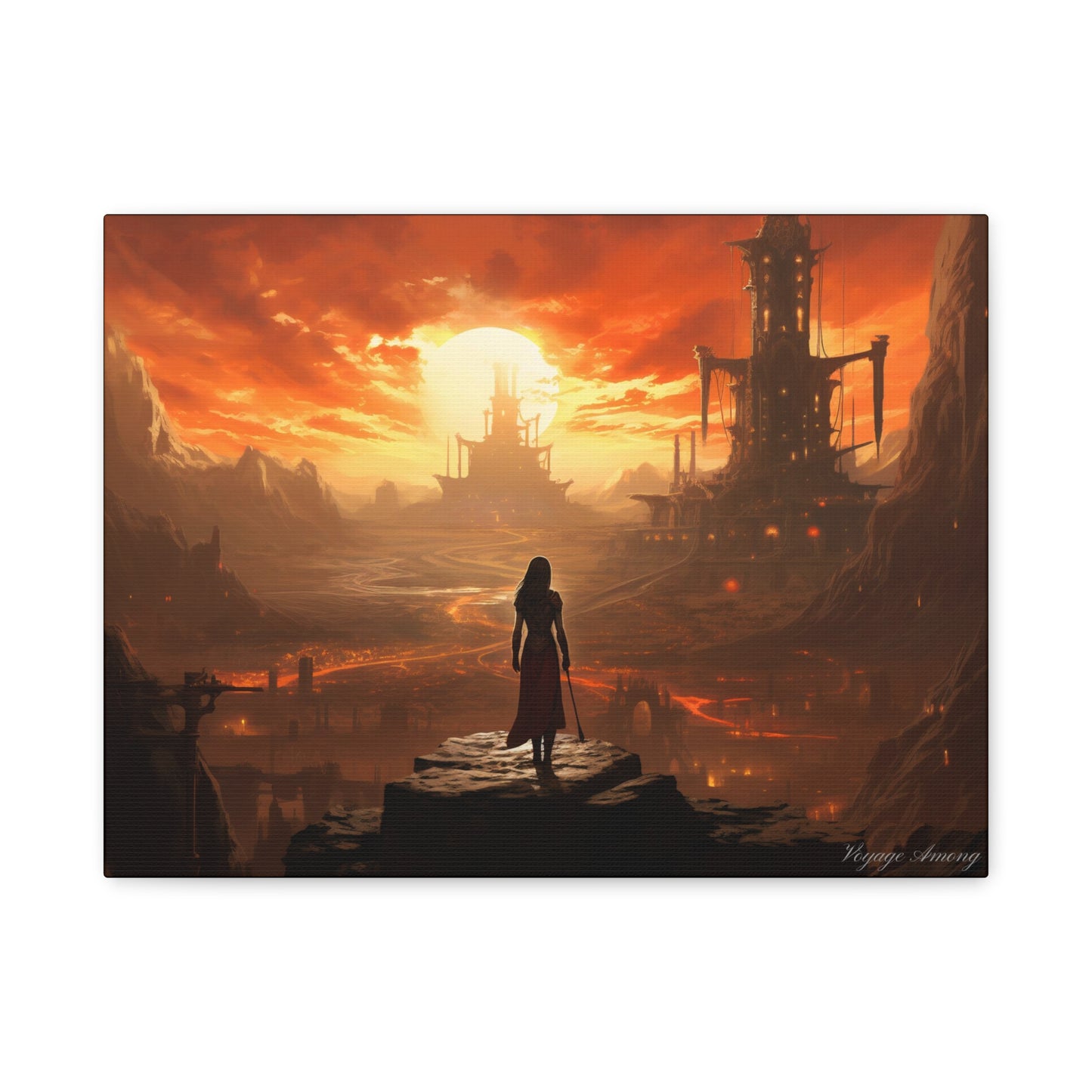 Steel Serenity: A Journey Through the Forge of Destiny Canvas