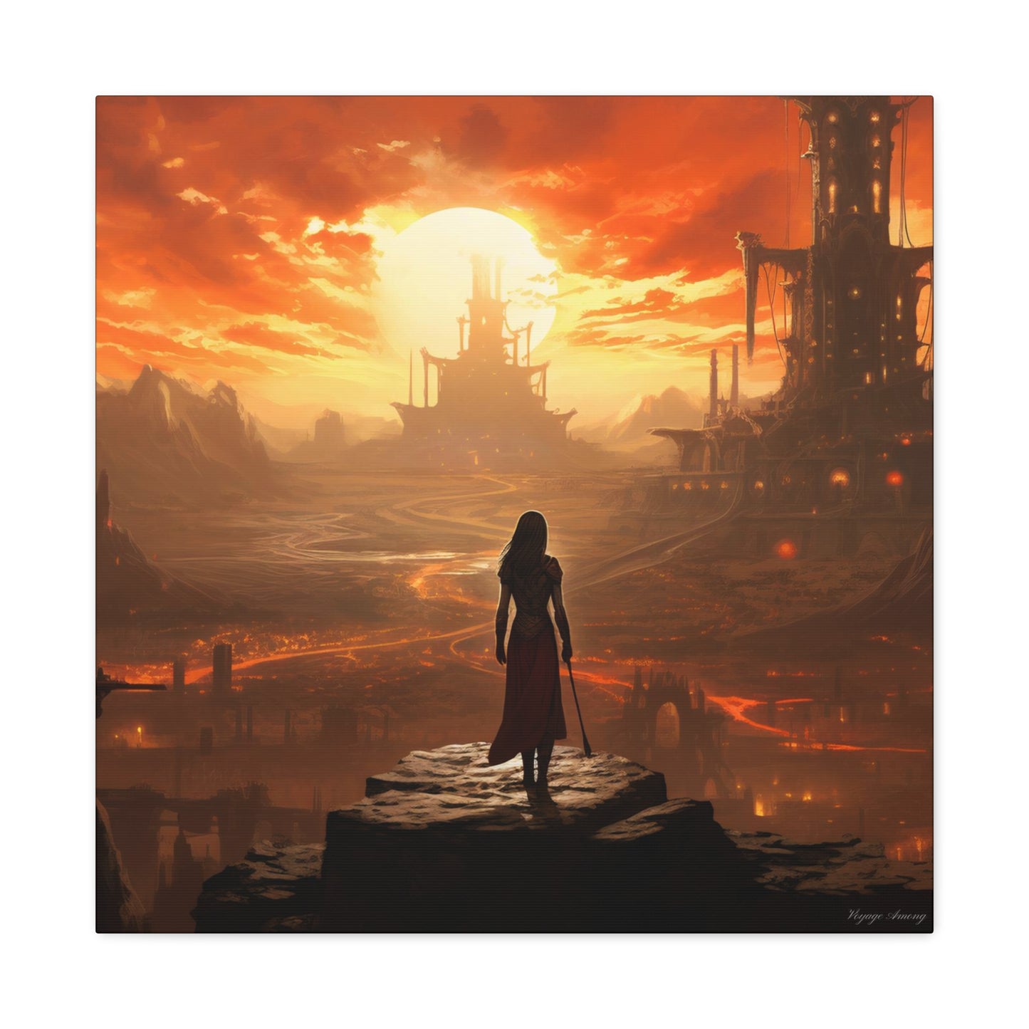 Steel Serenity: A Journey Through the Forge of Destiny Canvas