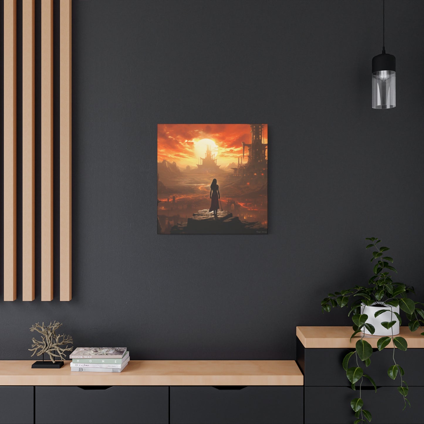 Steel Serenity: A Journey Through the Forge of Destiny Canvas