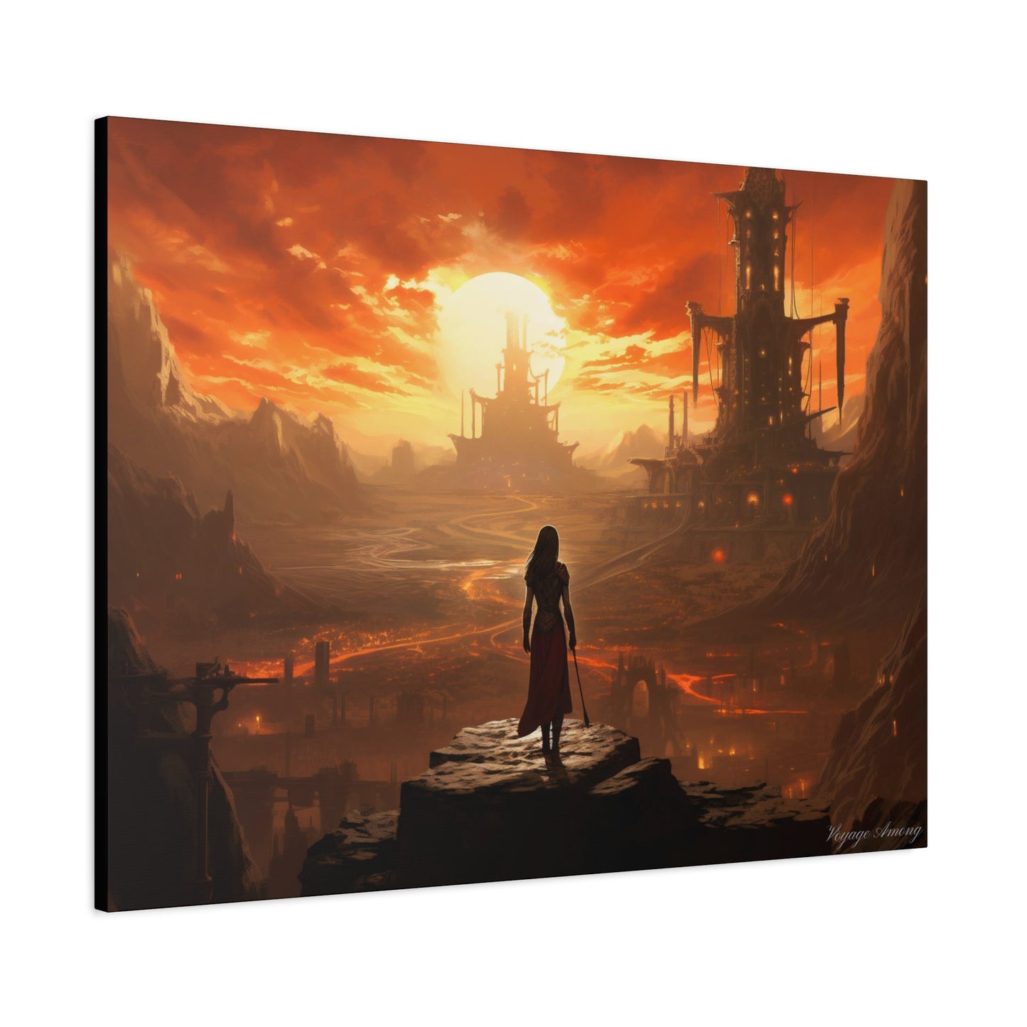 Steel Serenity: A Journey Through the Forge of Destiny Canvas