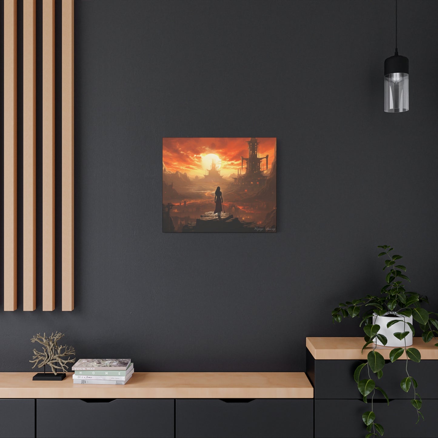 Steel Serenity: A Journey Through the Forge of Destiny Canvas