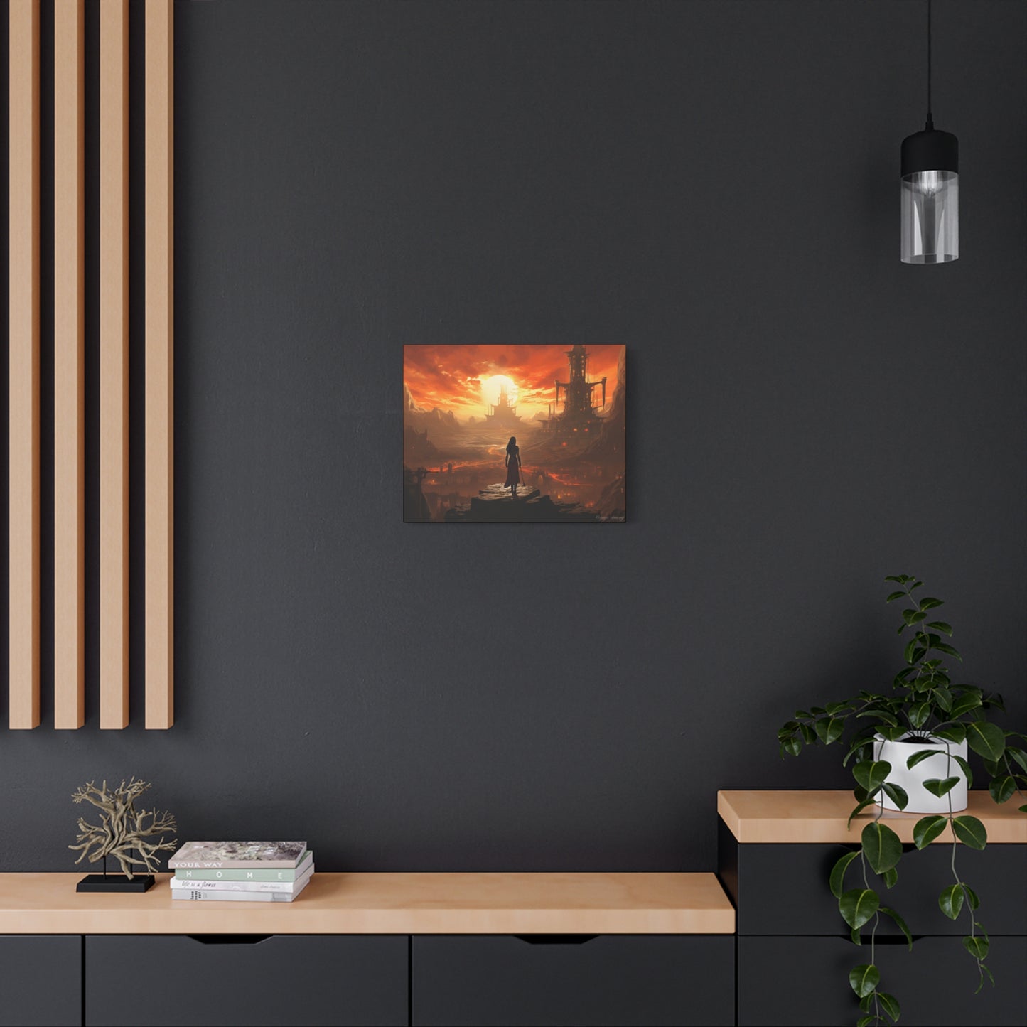 Steel Serenity: A Journey Through the Forge of Destiny Canvas