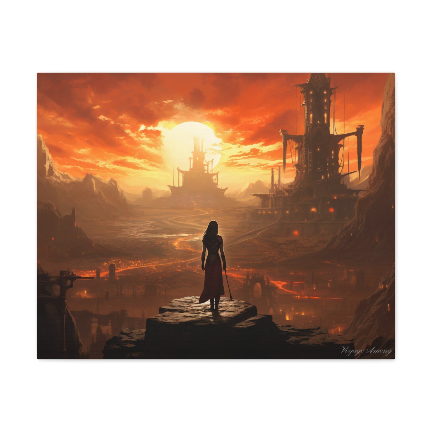 Steel Serenity: A Journey Through the Forge of Destiny Canvas