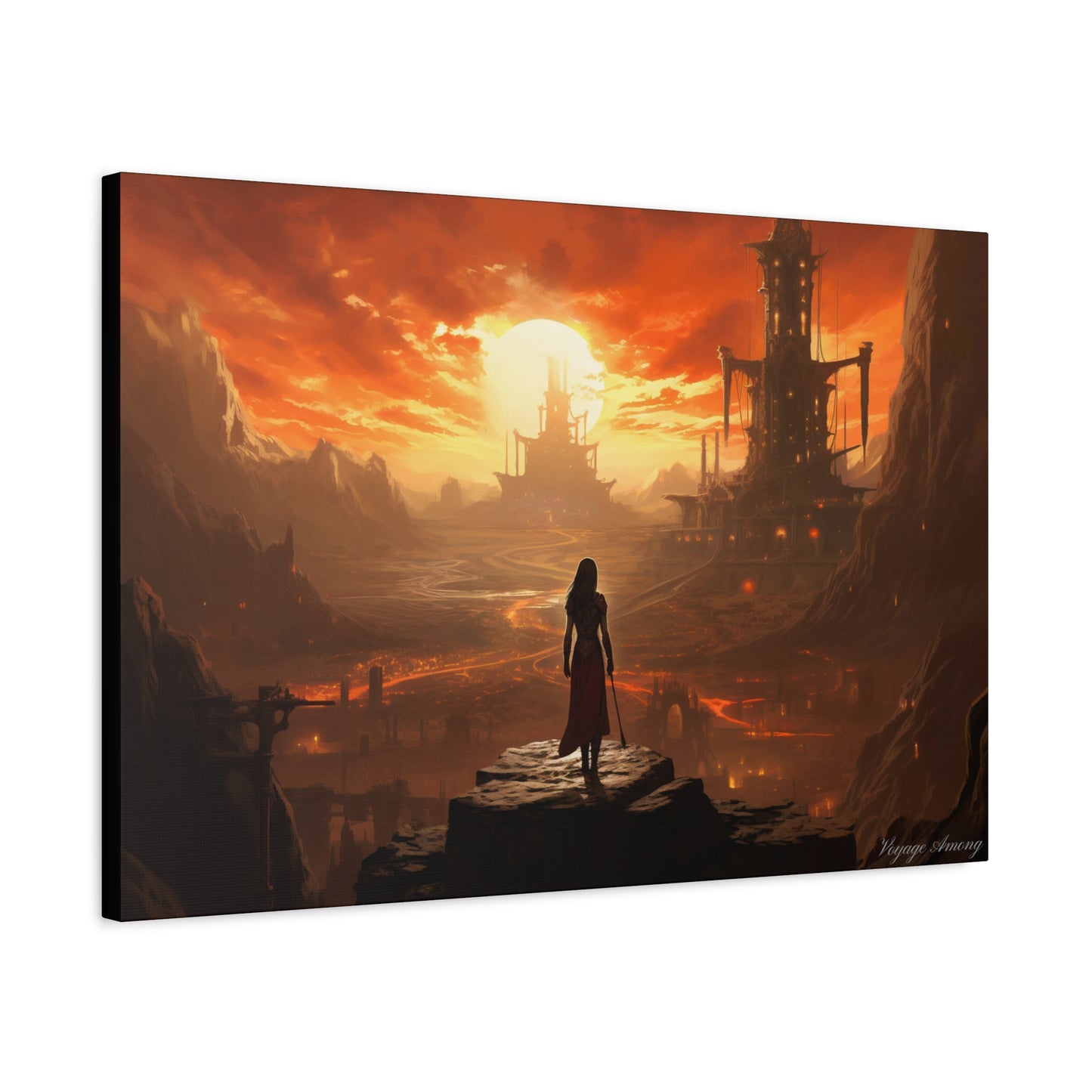 Steel Serenity: A Journey Through the Forge of Destiny Canvas