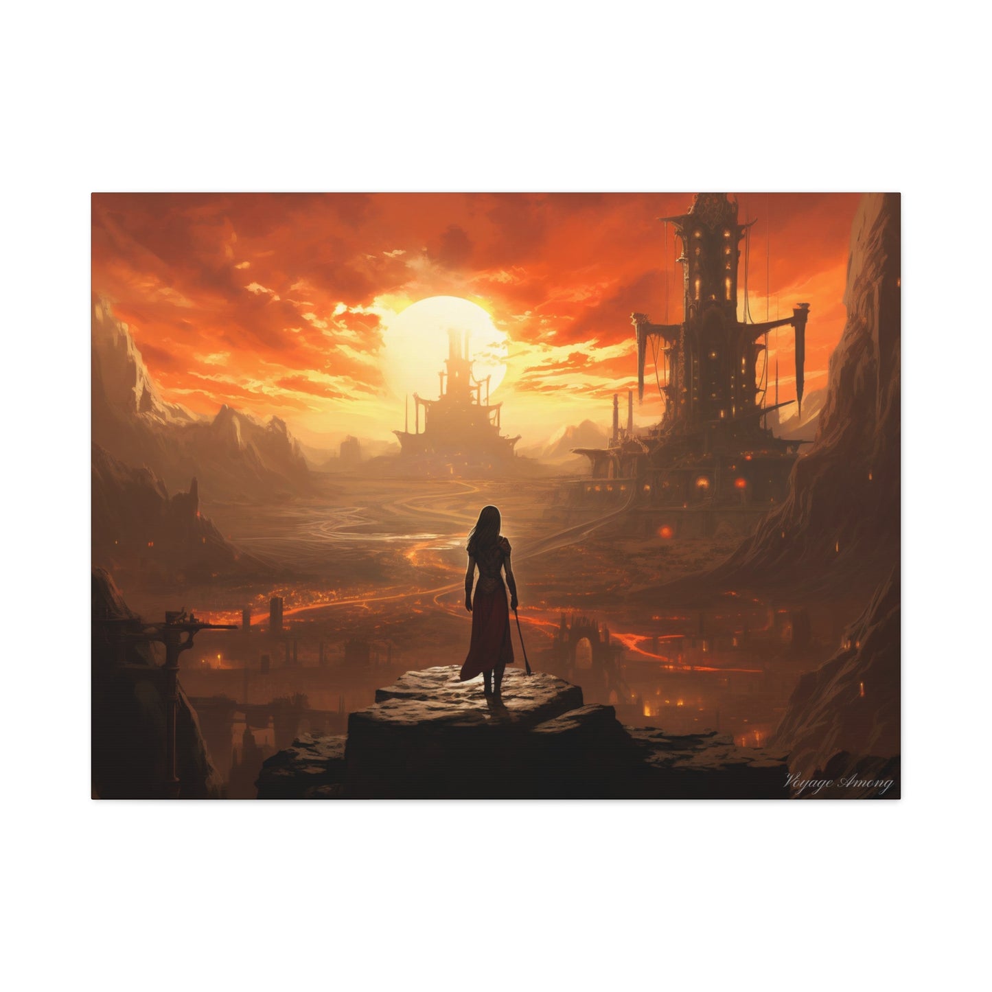 Steel Serenity: A Journey Through the Forge of Destiny Canvas
