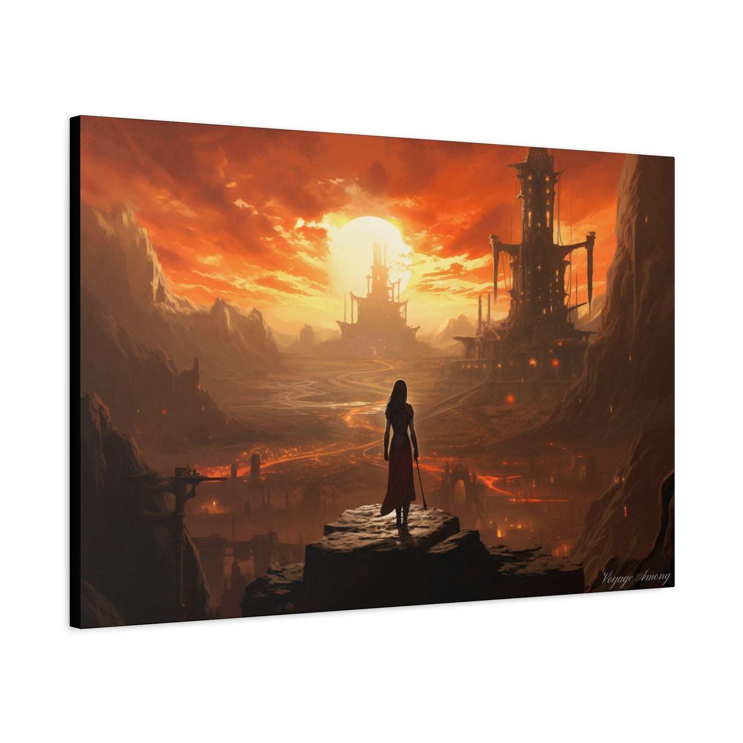 Steel Serenity: A Journey Through the Forge of Destiny Canvas