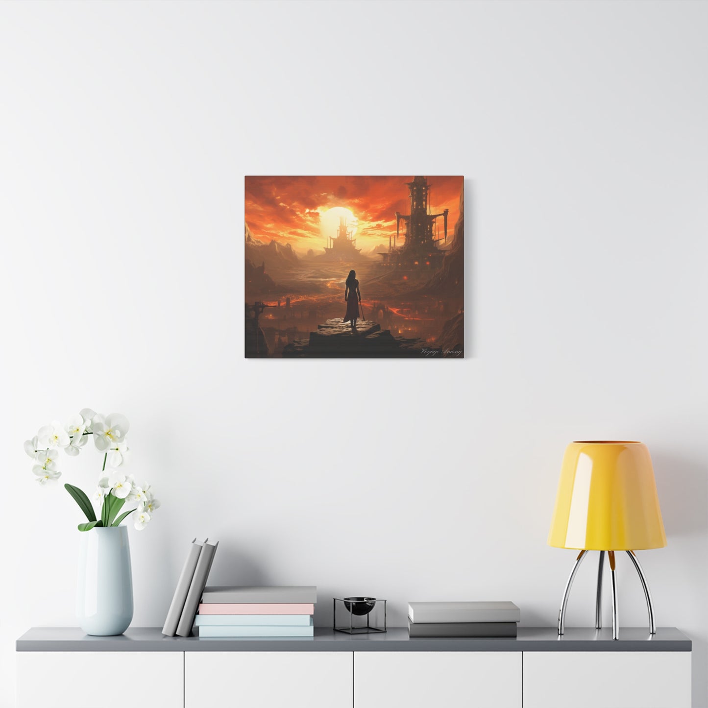 Steel Serenity: A Journey Through the Forge of Destiny Canvas