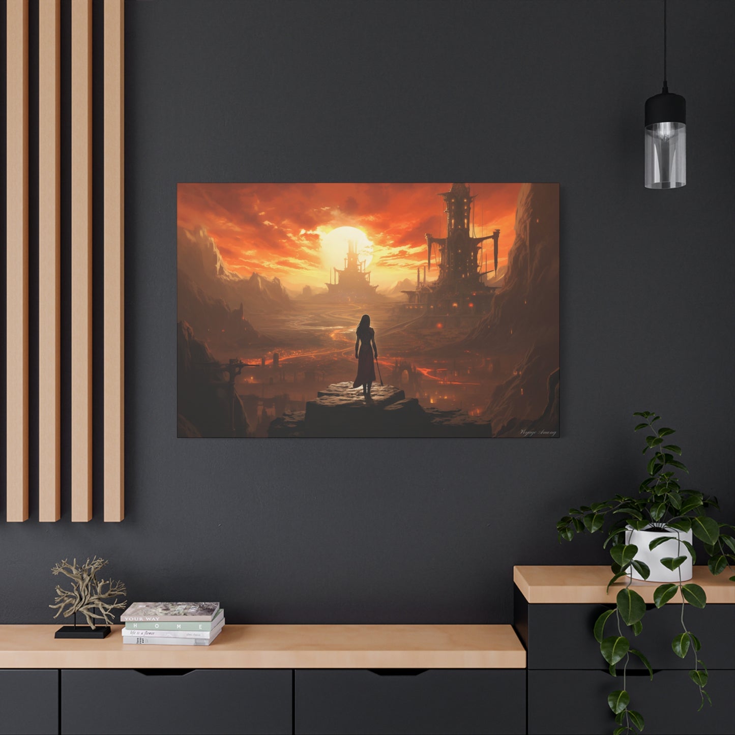 Steel Serenity: A Journey Through the Forge of Destiny Canvas