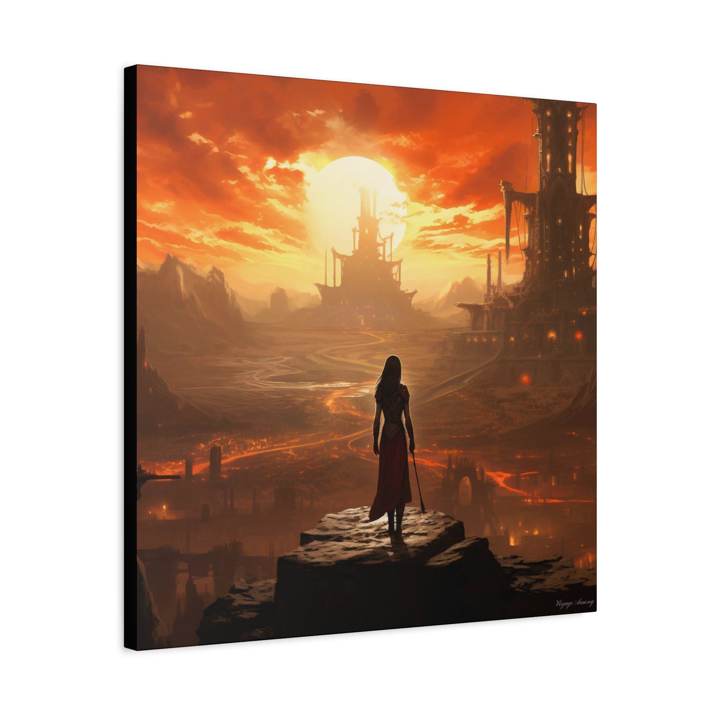 Steel Serenity: A Journey Through the Forge of Destiny Canvas