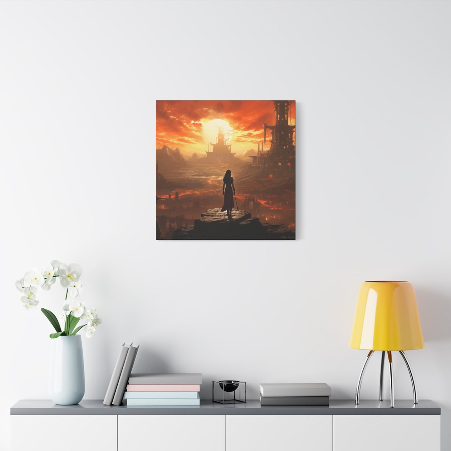 Steel Serenity: A Journey Through the Forge of Destiny Canvas