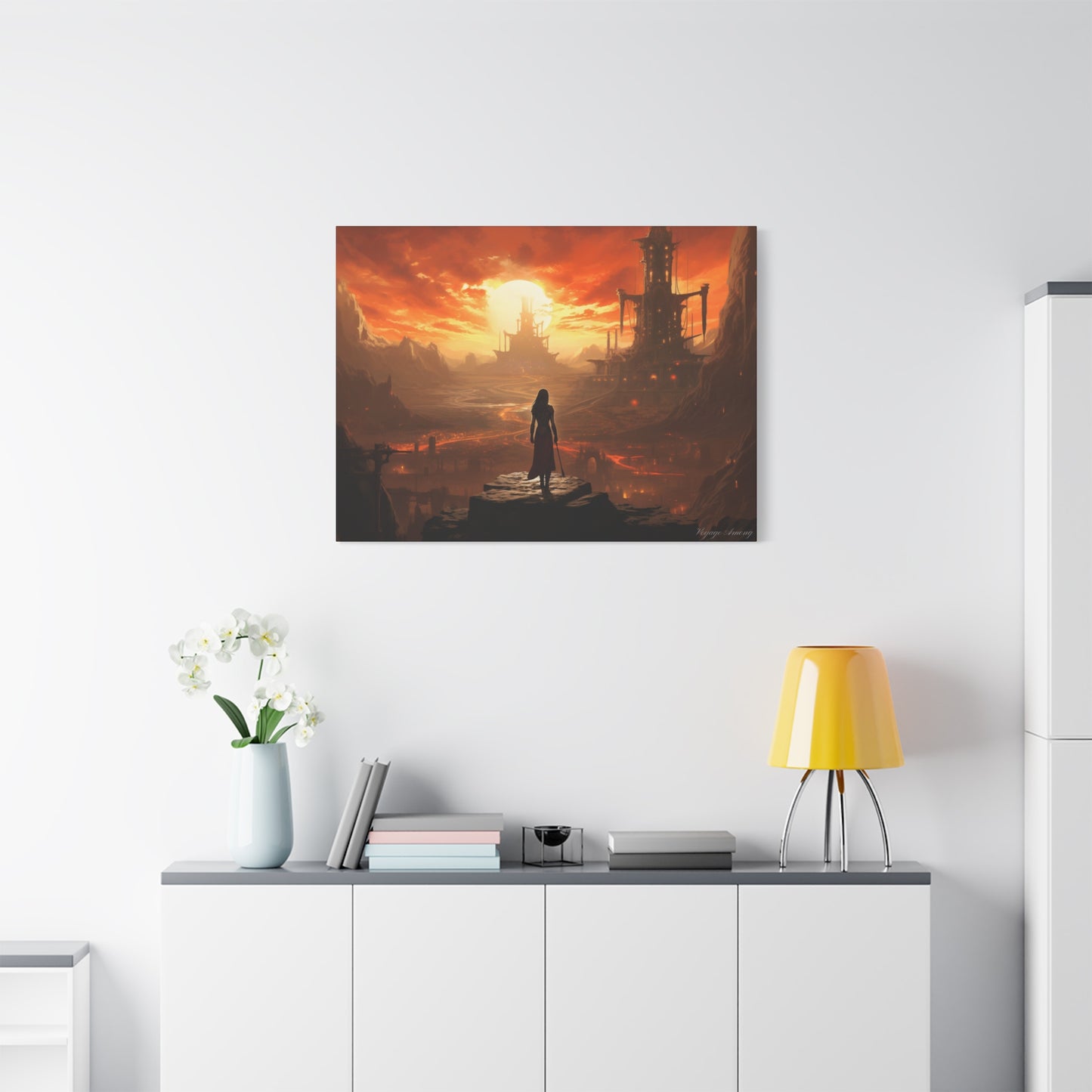Steel Serenity: A Journey Through the Forge of Destiny Canvas