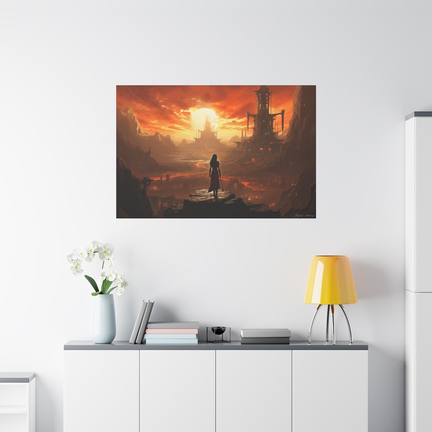 Steel Serenity: A Journey Through the Forge of Destiny Canvas