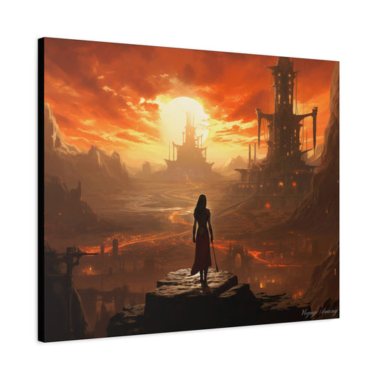 Steel Serenity: A Journey Through the Forge of Destiny Canvas