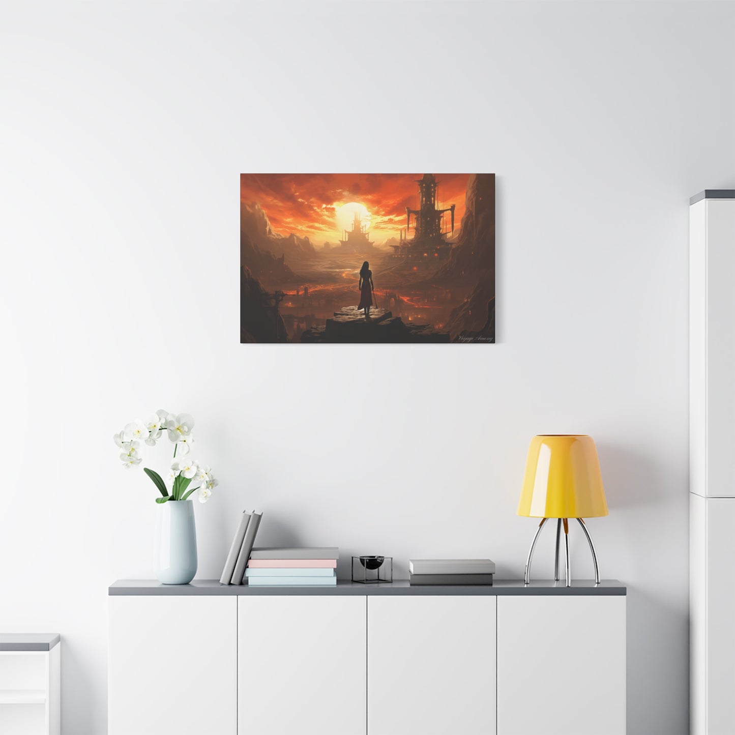 Steel Serenity: A Journey Through the Forge of Destiny Canvas